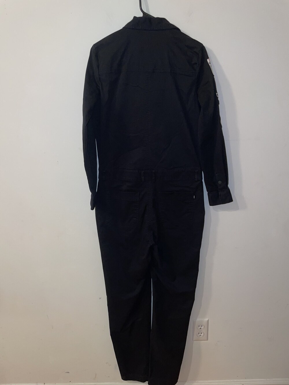 Vans Off The Wall Coverall Boilersuit Jumpsuit w Patches Zip Front Size Small - Picture 7 of 14